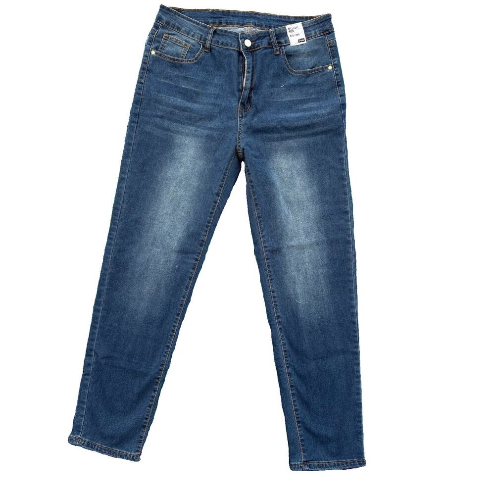 Amazon nwt Cropped Skinny Distressed Jean Lightweight Cotton Polyester Blend XL